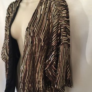 COPY - Gianni Bini Sequin Oversized Party Jacket Medium